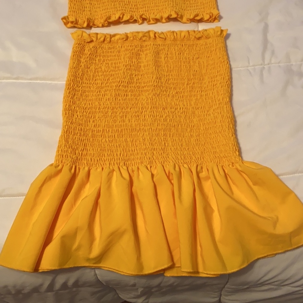 Yellow Two Piece Set - Picture 2 of 2